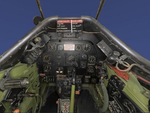 Panorama of  North American P-51D Cockpit (A19600300000)