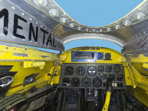 Interior view of the Grumman F8F-2 Bearcat "Conquest I"