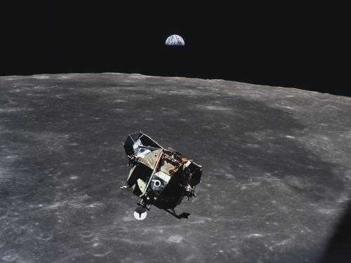 Apollo 11 Lunar Module Ascent Stage Photographed from Command Module