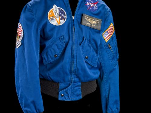 View of Sally Ride’s Flight Jacket 