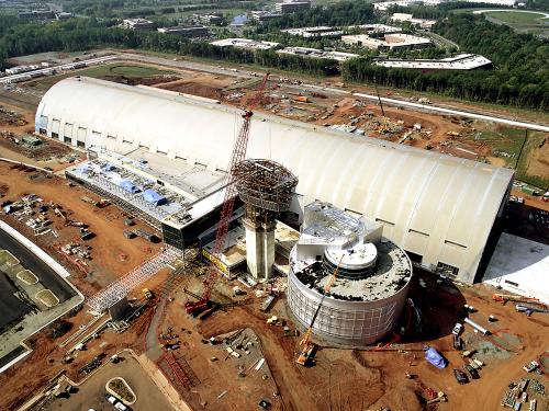 Udvar-Hazy Center Aerial View - 75% complete