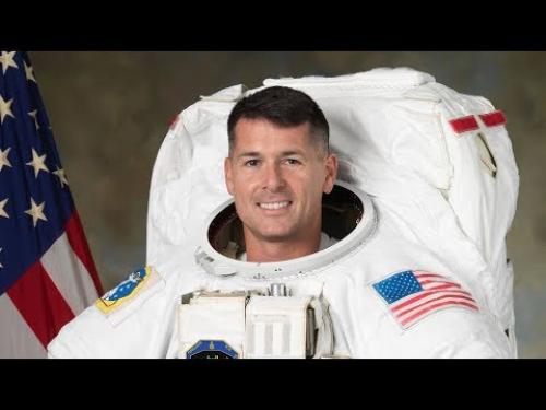 A video featuring an astronaut speaking about his recent trip to space.