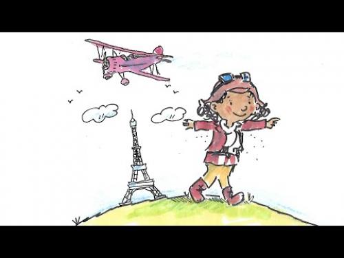 A video about Bessie Coleman followed by a biplane craft activity