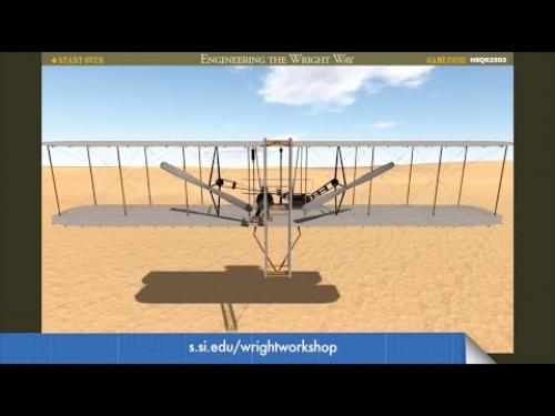 Promotion of an interactive activity about the Wright Brothers and engineering on the National Air and Space Website