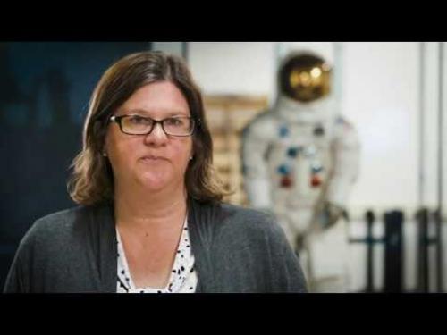 A conservator speaks about the process of conserving Neil Armstrong's spacesuit from the Apollo 11 mission.