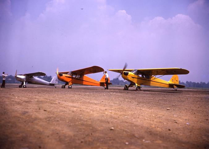 Luscombe Silvaire, Aeronca 65 Chief, and Piper Cub