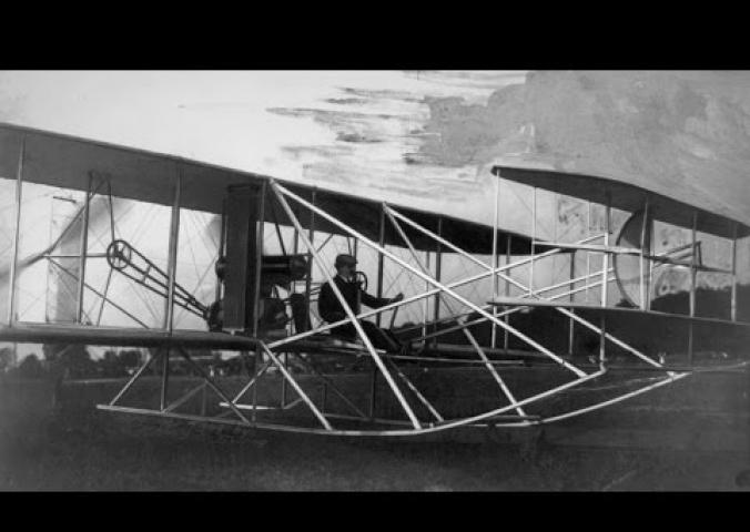 A museum curator discusses how the Wright Brothers created the first military airplane.