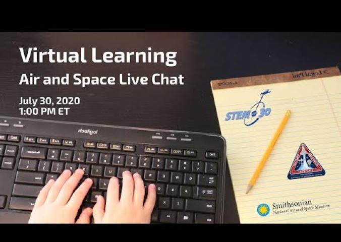 A video discussing virtual learning with the Smithsonian Teacher Innovator Institute and then with astronaut Mike Massimino.
