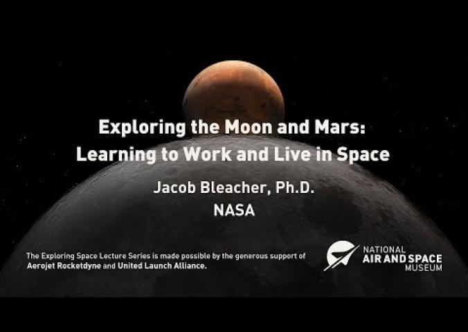 A lecture video about living and working in space. 