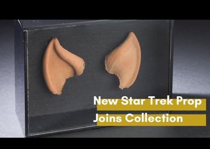 A video with a Smithsonian curator unboxing Spock's ears for the first time
