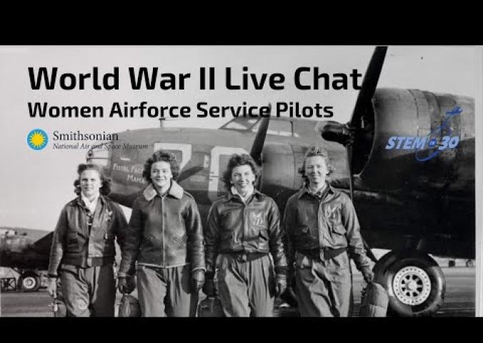 A live chat discussing Women Airforce Service Pilots (WASP) in World War II.