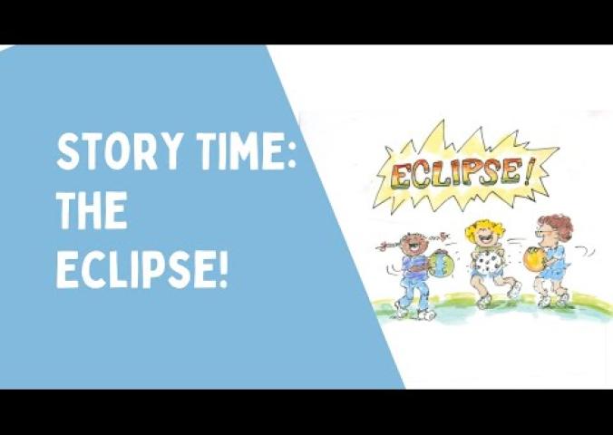A story time video about the eclipse with an activity at the end about making a projector. 