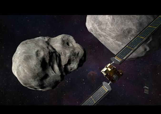 A video about DART, a mission where the question is whether a spacecraft could deflect an asteroid on a collision course of Earth. 