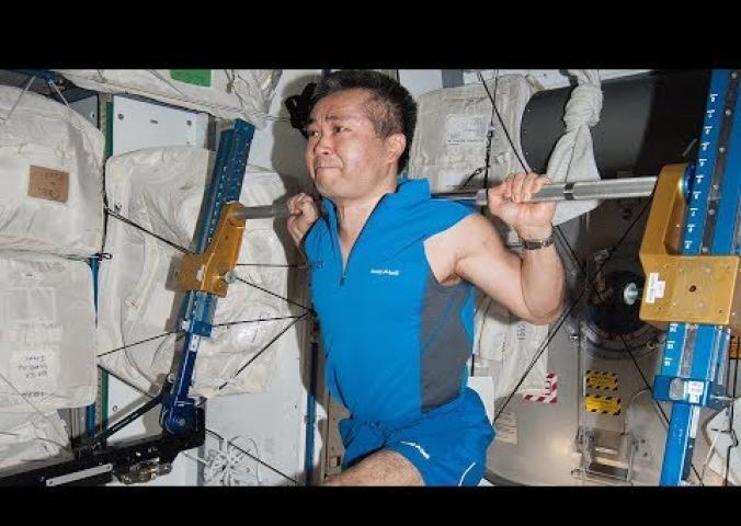 stronaut Randy Bresnik explains the importance of exercising in space, followed by a science activity.