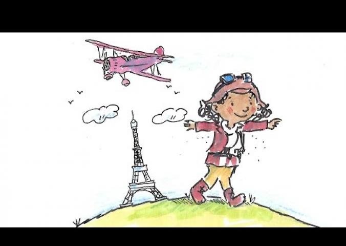 A video about Bessie Coleman followed by a biplane craft activity