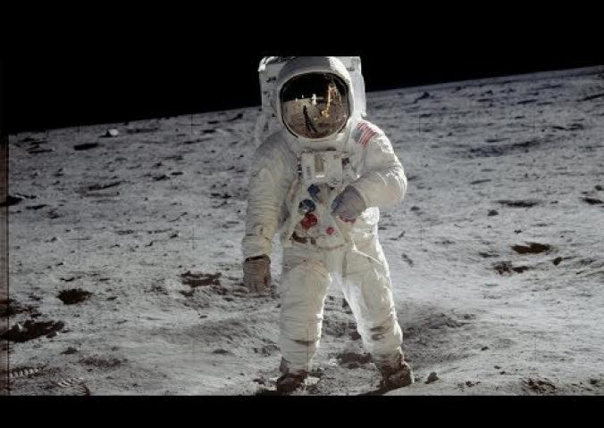 A video discussing the famous Moonman photo of Buzz Aldrin.