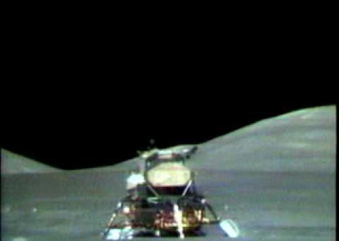 A video of the Apollo 17 Lunar Module lifting off from the Moon.