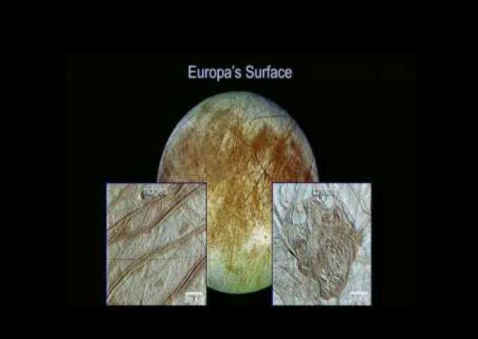 A lecture discussing the Europa Mission and its purpose of determining if Europa, a moon orbiting Jupiter, has life on it.