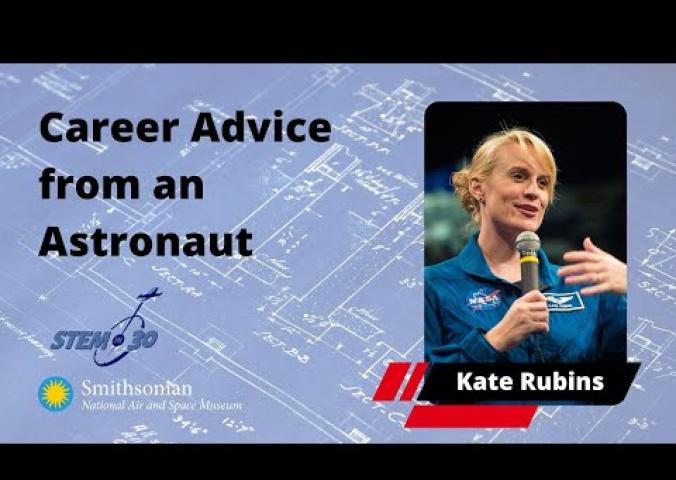 A video about an astronaut giving advice to children.