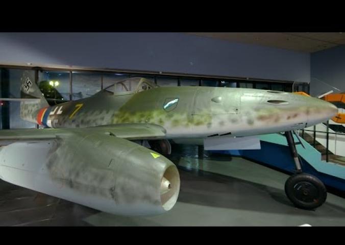 Interview with curator about the Messerschmitt 262 featuring photo and video footage.