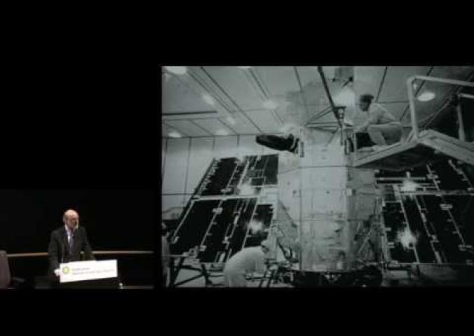 A lecture about the history of the Hubble Space Telescope.