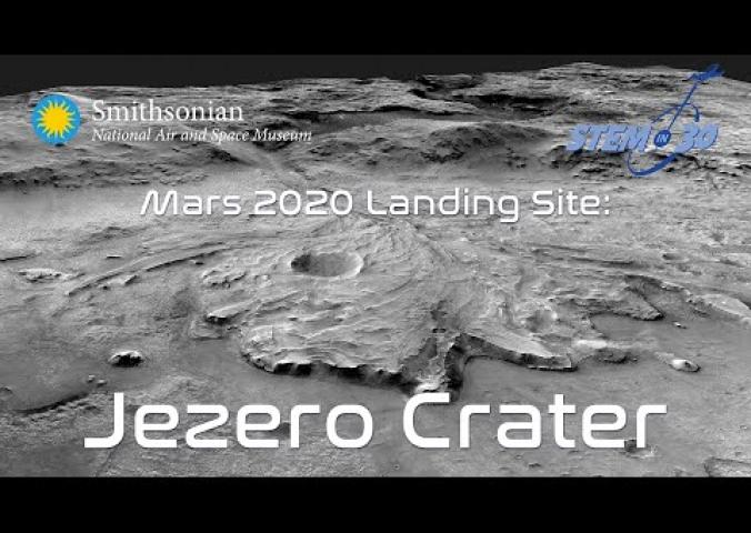 A video about the landing site for a Mars Rover