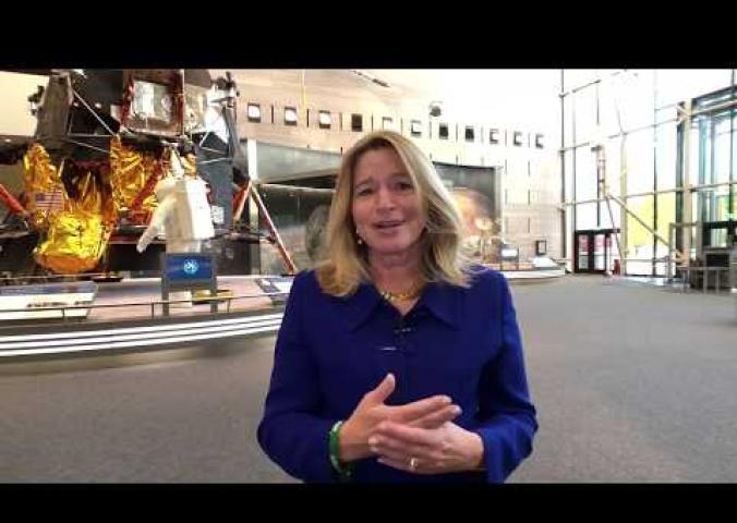 The director of the National Air and Space Museum welcomes visitors to the online website.