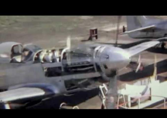 Video interview about the P-51 Mustang with historical footage.