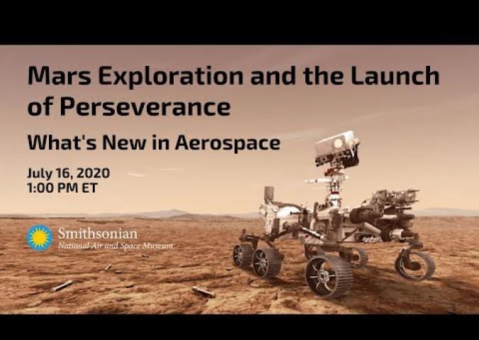 A video discussing the launch of Perseverance, a Mars rover, and its plans in exploring Mars.