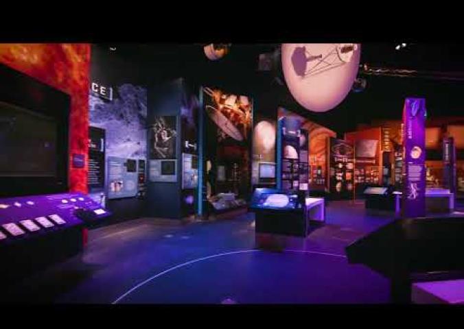 A video showing fly throughs of the Exploring the Planets exhibit.
