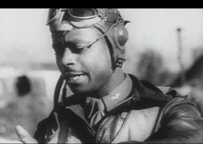 A video of a man discussing his inspirations: The Tuskegee Airmen.