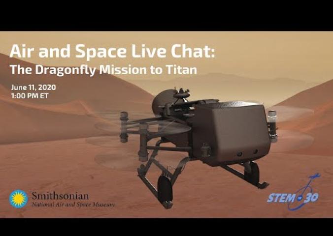 A video chat discussing the Dragonfly Mission to Titan to investigate the moon orbiting Saturn.