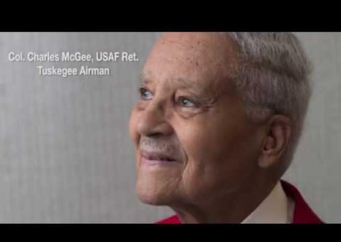 A video with Tuskegee Airman Charles McGee discussing life lessons. 