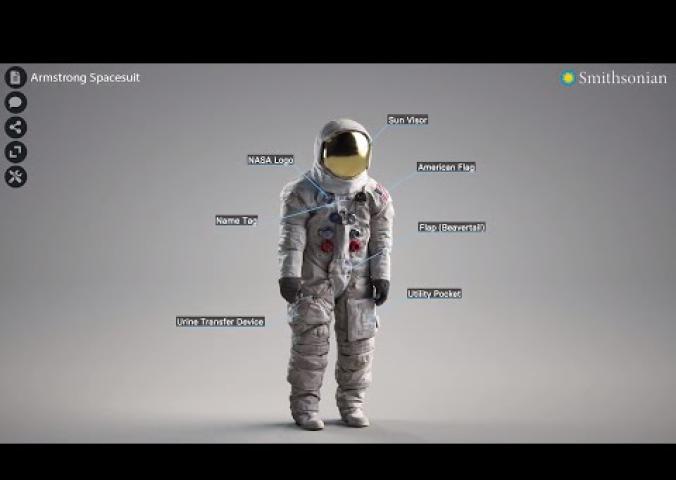A video discussing the process of digitizing Neil Armstrong's spacesuit.