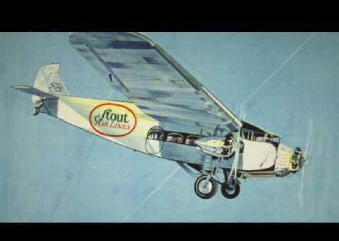 Video with curator and historic footage of the Ford Tri-Motor aircraft.