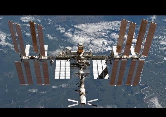 An astronaut describes how to spot the space station from Earth.