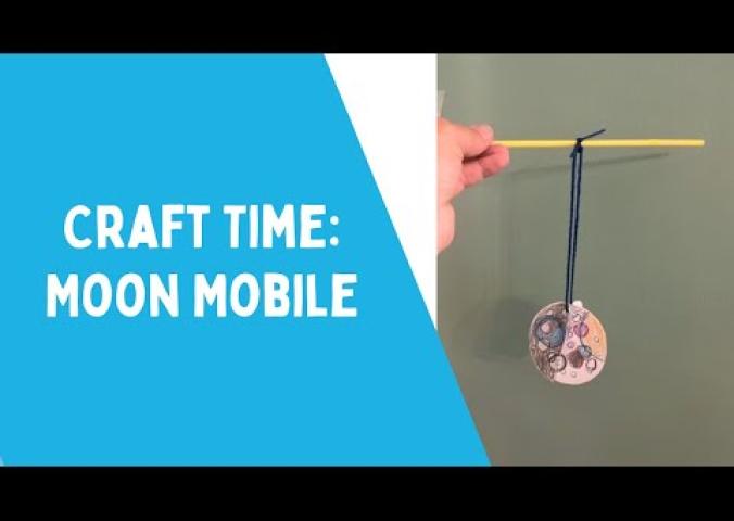 A video outlining how to create a Moon mobile.