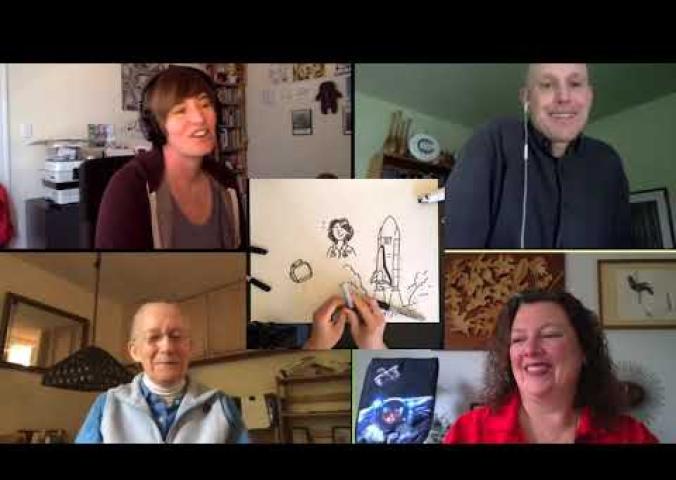 A live chat discussion about female astronauts and their impact in space exploration.