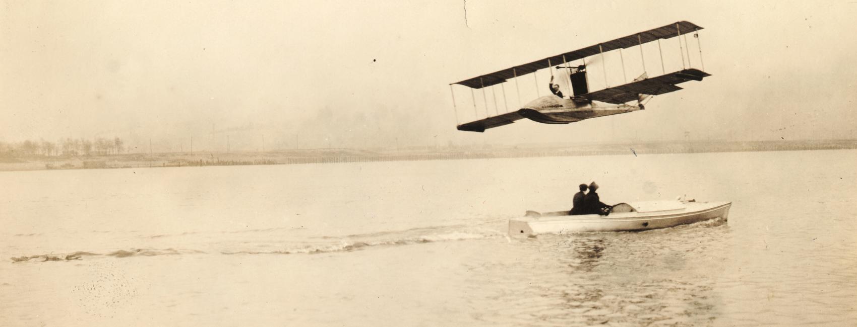 Benoist Airboat over Tampa Bay