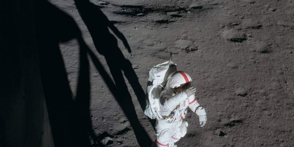Alan Shepard on the lunar surface