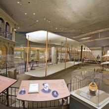 A gallery holding the Wright Flyer.