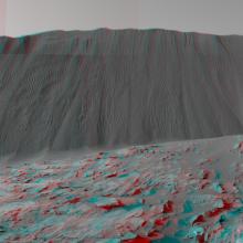 Anaglyph of Mars’ Namib Dune. 