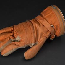 An orange glove.