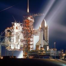 Columbia Space Shuttle on launch pad