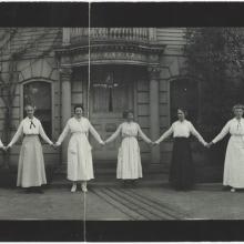 Group portrait of computers at Harvard College Observatory