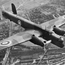 Armstrong Whitworth Whitley Bomber in flight