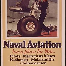 Poster that reads "Naval Aviation has a place for you"