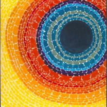 colorful artwork depicting an eclipse 