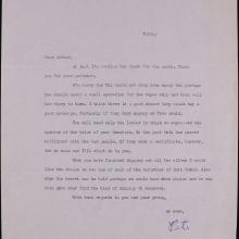 Typewritten letter on “Mendel Peterson” letterhead, signature “Pete” in blue