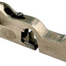 A close-up of a Stanley Model Number 93 Cabinet Makers' Rabbet Plane tool, circa 1900.